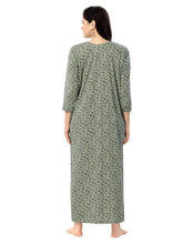 Women's Pure Cotton Blended Printed Maxi Dress for Daily & Night Wear Floral Nighty